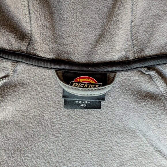 Dickies Performance Gray Womens Protect Soft Shell Hoodie Full Zip Workwear Sz L - Picture 3 of 8